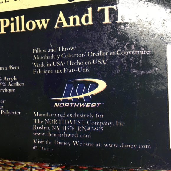 NEW Disney Mickey Mouse Woven Tapestry Pillow & Throw Comic Design - Picture 6 of 8